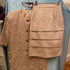 Vintage EDWALDO BOCK Jacket & Skirt 2-Piece 80’s Vintage